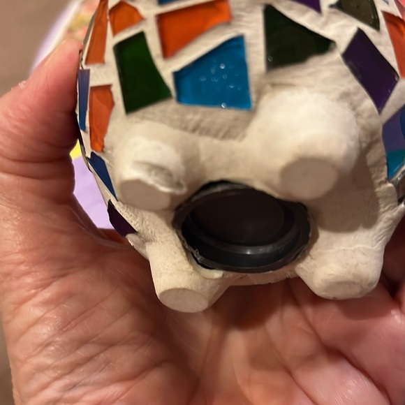 Mosaic Piggy Bank with Multicolor Tiles - Picture 6 of 7